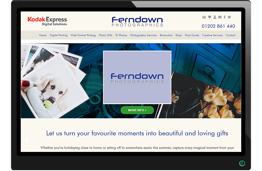 SJI Design website design Ferndown Photographics